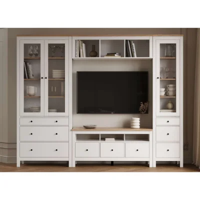 Шкаф с витриной САГА 90 МОРУ, белый/ясень (2.08.16.250.14 RU)_8