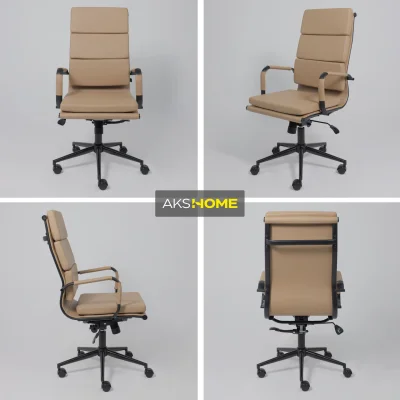 Кресло рабочее INDIGO, кофейный/черный_3