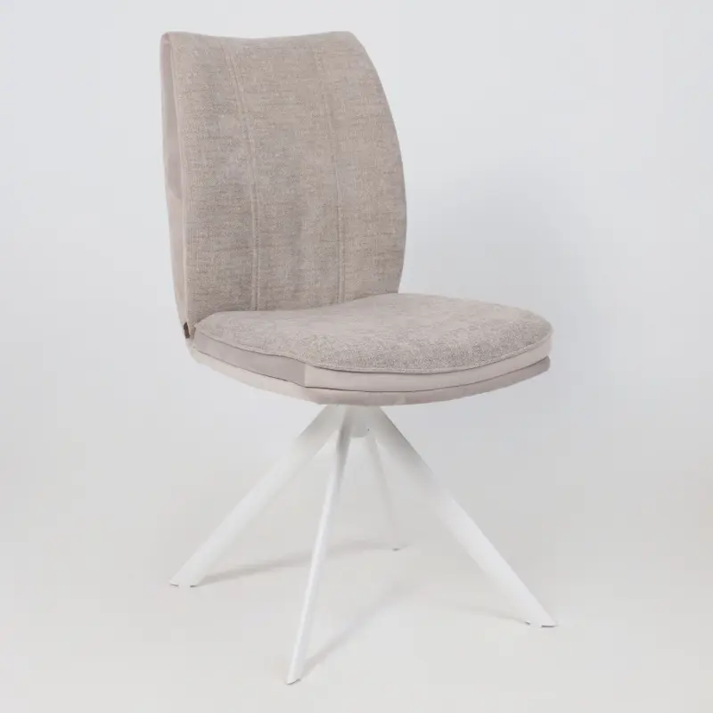 Стул SMART-R 360, g05 GREY BEIGE шенилл LUX - d07 PEARL GREY LUX\белый_preview_6