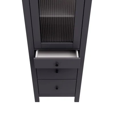 Шкаф с витриной САГА 50 МОРУ, серый (2.08.16.240.4 RU)_4