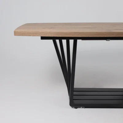 Стол KAMERON раздвижной, 1600(2050)*900 Дуб Веллингтон/черный_6