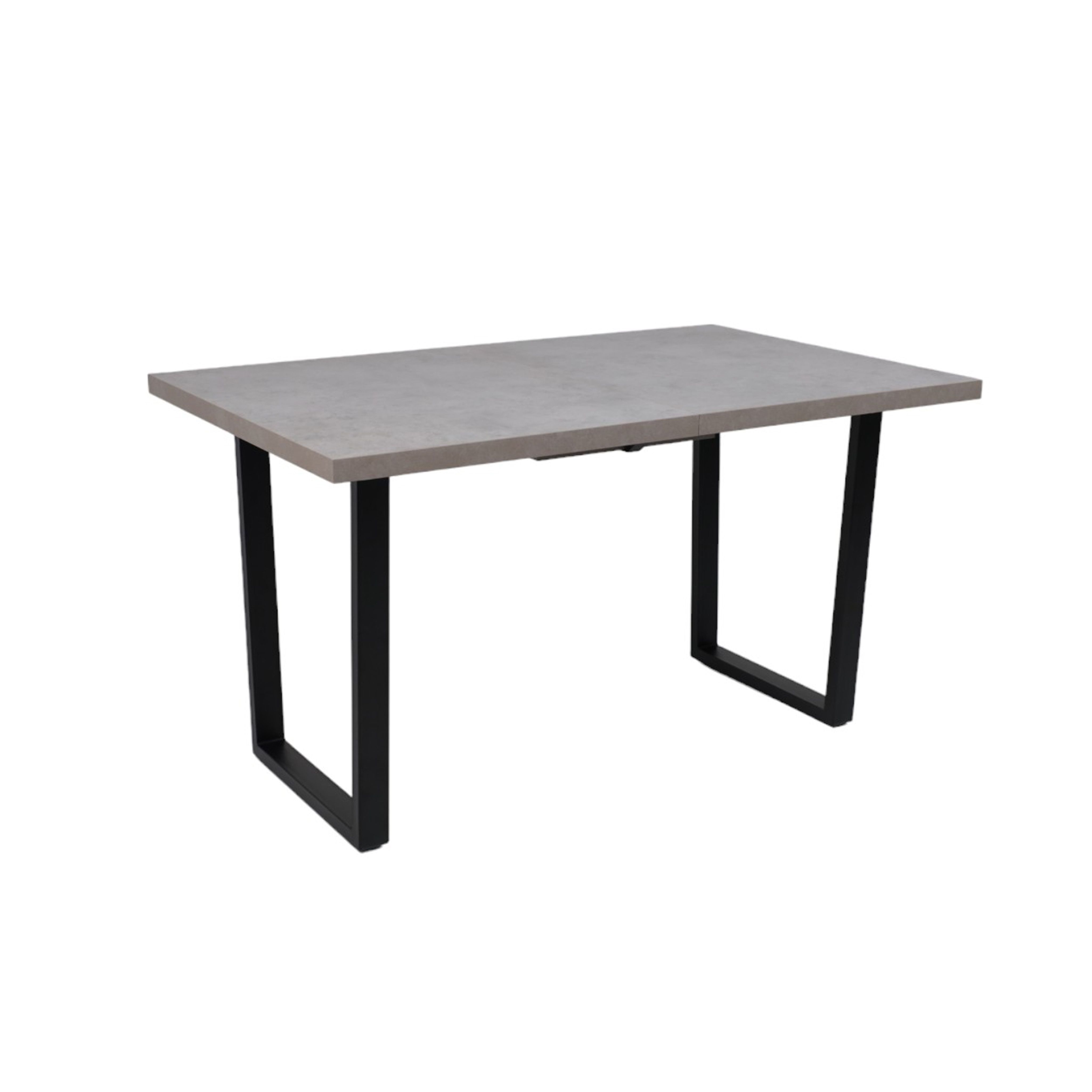 Стол FIT 140 раздвижной, 1400(1800)*850, Бетон светлый/Черный_preview_11