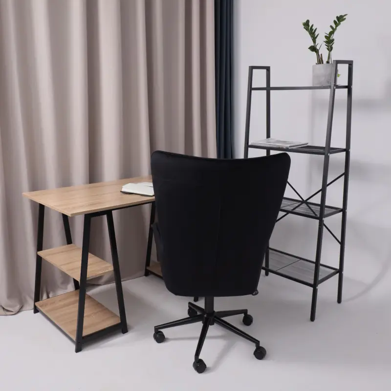 Кресло поворотное BELLA XL black, Seven 035, велюр/черный_preview_10