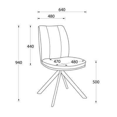 Стул SMART-R 360, g22 GRAPHITE шенилл LUX - d10 HEMATITE LUX\черный_16