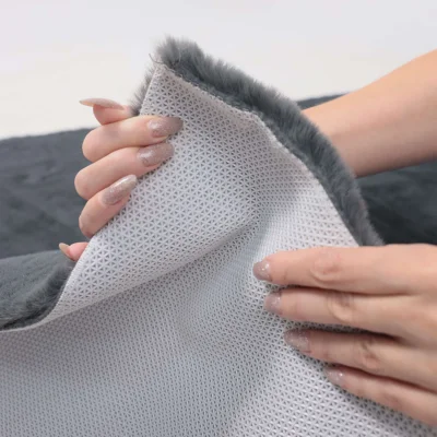 Ковер WARM FAUX FUR, темно-серый, 60*110см_4