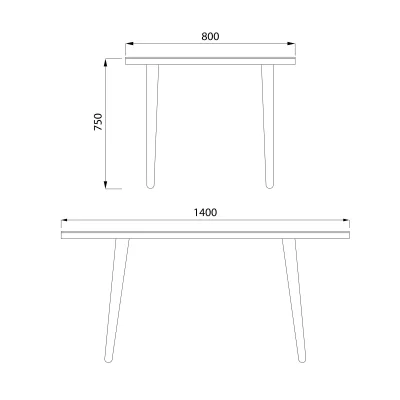 Стол садовый BERGAMO,1400*800*750, сталь-черная/ стекло 5мм_15
