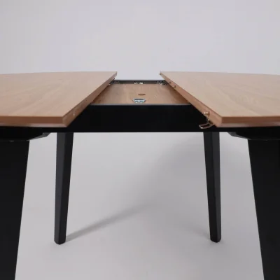 Стол КРИТ 1100(1450)*1100, Светлый бук без тонировки/Венге_8