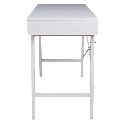 Стол письменный AGAT ECONOM, белый/белый металл, 1000*500*780_3