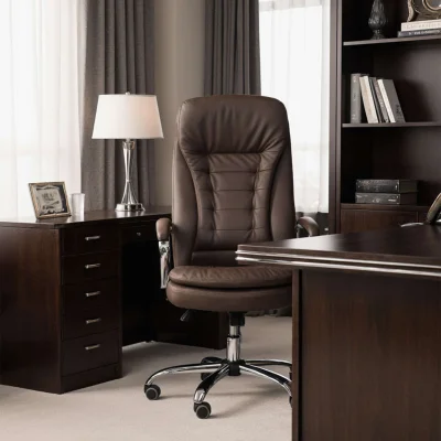 Кресло рабочее, поворотное RICHARD, коричневый_14