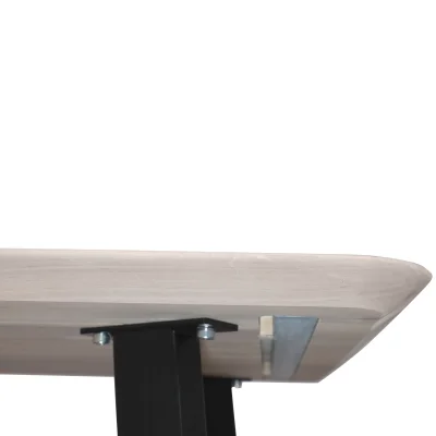 Стол МАЙОН, 130*80*74, дуб беленый/черный (ПР-2 DSW (Т27) (02) КС-60)_16