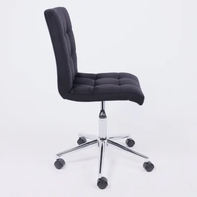 Кресло Роза квадрат, Velutto 34 черный/хром_12