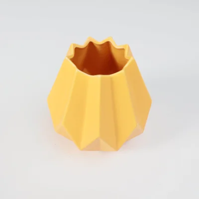 Ваза керамическая SHERY, желтый, 13*13см_2