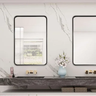 Зеркало подвесное GLAM,500*700, черный_3