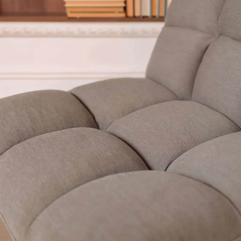 Кресло GRANDE, поворотное, серая ткань Linen Fabric-11/черный_preview_10