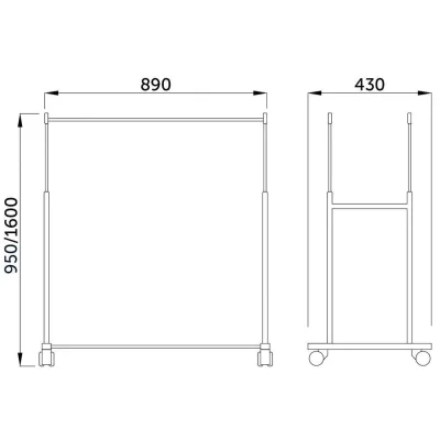Стойка для одежды DIANA, (черная)_8