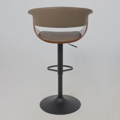 Стул барный ROSSI, экокожа, шоколадный C-5/черный_13