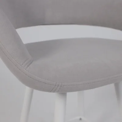 Стул барный BARNY-R 700, b20 SILVER LUX\белый_9