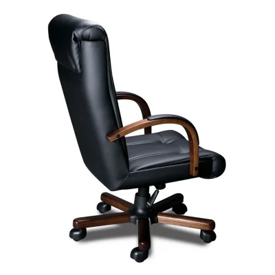 Кресло PARIS A Laguna (орех темный) кожа (черная), мультиблок_3