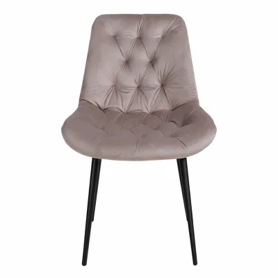 Стул AV 435, светло-коричневый бархат H-61/черный_2