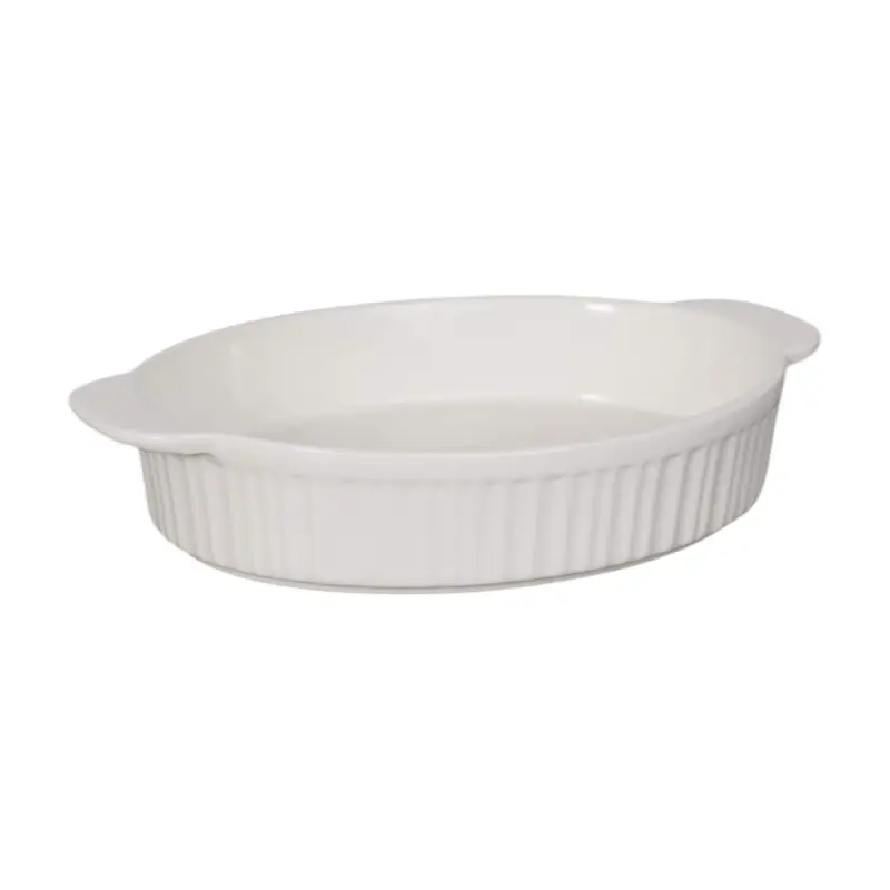 Форма для запекания овальная CASSEROLE S, керамика, белый, 0,8л фотография