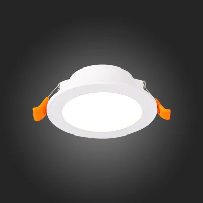 Св-к встр. Белый LED 1*6W 3000K 480Lm Ra80 110° IP20 D90xH30 220-240V Встраиваемые светильники_2