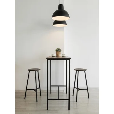 Стул полубарный круглый TRH-63 мореный/черный_2