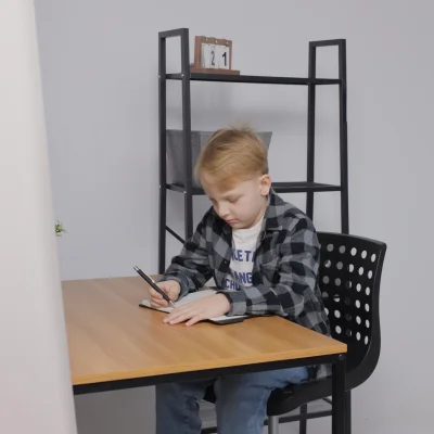 Кресло, рабочее поворотное ORA, пластик, черный_2