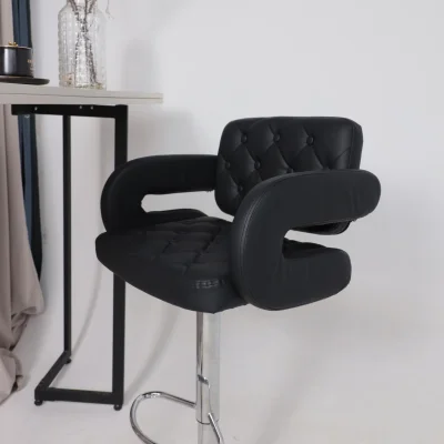 Кресло барное ELTON, экокожа, черный/хром_12