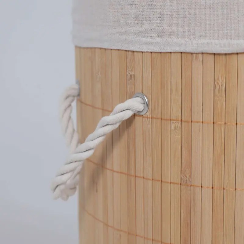 Корзина BAMBOO DUO, круглая, светлый, d40*50см_preview_5