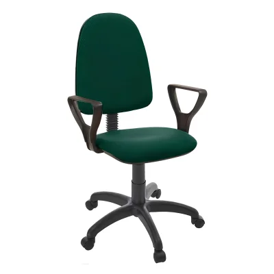 Кресло Престиж+ (Ткань, Мебельная, ТК-8 (зеленый+черн), г/п 140, ПВМ, PL 600, гольф, ролик ст.) фотография