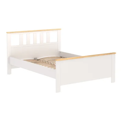 Кровать двойная САГА 140*200, белая/ясень (2.08.04.060.14 RU) фотография