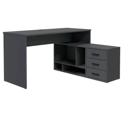 Стол письменный SKILL-05 (П), антрацит фотография