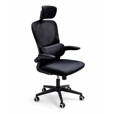 Кресло рабочее NEXUS, ткань/сетка, черный фотография