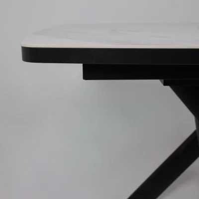 Стол LEONEL-130, раздвижной 130(165)х85, CALAKATTA ST CER/Черный_12