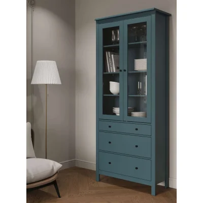 Шкаф с витриной САГА 90 МОРУ, темно-бирюзовый (2.08.16.250.6 RU)_8
