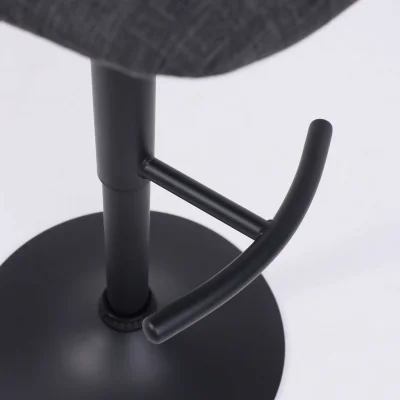 Стул барный JESSY, темно-серая ткань/черный_9