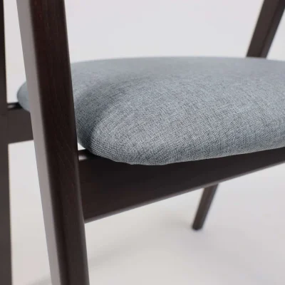 Кресло ЛОНДОН, серая рогожка Kiton 06/темный бук_9