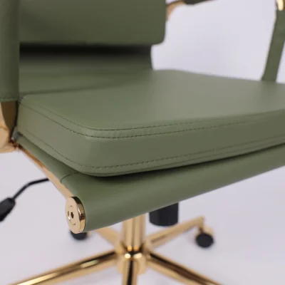 Кресло рабочее INDIGO, LB зеленый/золотой_9