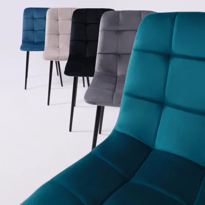 Стул AV 406-N, темно-бирюзовый бархат H-56/черный_4