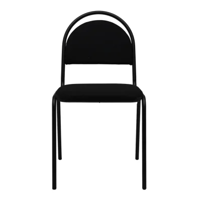 Стул на раме SEVEN BLACK C-11, ткань, черный_2