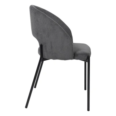 Стул ELSA, серый велюр Fjord15/черный_6