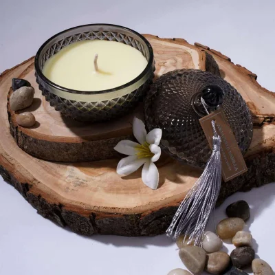 Ароматическая свеча TOBACCO & VANILLA в стекле, Д90 Ш90 В80_3