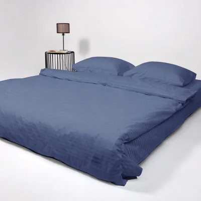 Простыня на резинке 160*200*20_см Синий (перкаль 6793-17) фотография