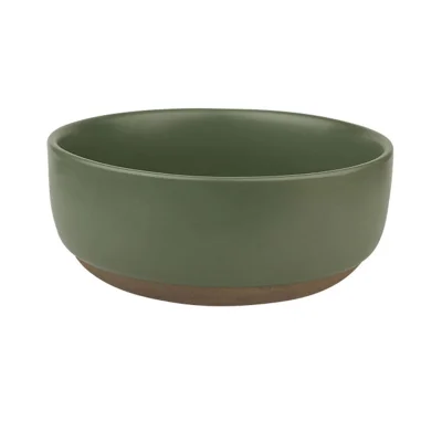 Миска-Боул SAND EDGE, керамика, оливковый, d20.2*8.3см фотография