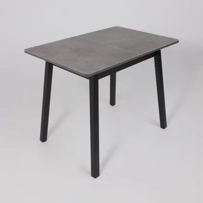 Стол TIRK RADIAL-94, раздвижной 94(126)х64, Дымчатая керамика/Чёрный_6