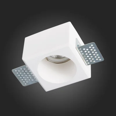 Св-к встр. из гипса Белый GU10 1*50W  IP20 L80xW80xH52 180-240V Без ламп Встраиваемые светильники_5