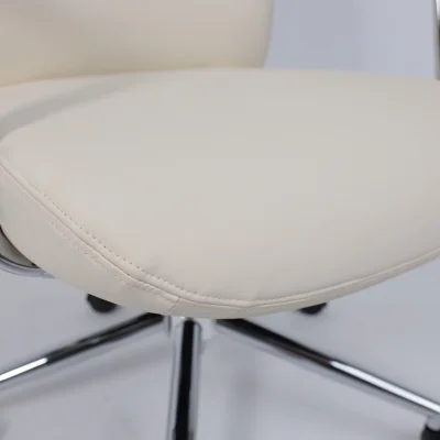 Кресло поворотное ELEMA, кремовая экокожа/хромированный металл_8