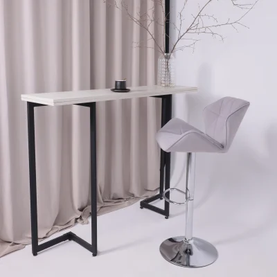 Кресло барное BERLIN GB, Kiton 722 серый велюр/хром_8