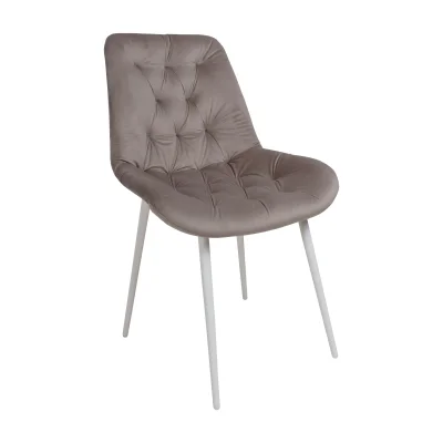 Стул AV 435, светло-коричневый бархат H-61/белый фотография