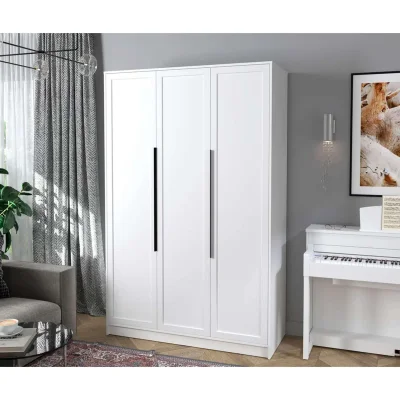 Шкаф КОНЦЕПТ Тренд КТ-Ш3, к.Белый/ф.Белый  (В2128хШ1360хГ547мм)_2